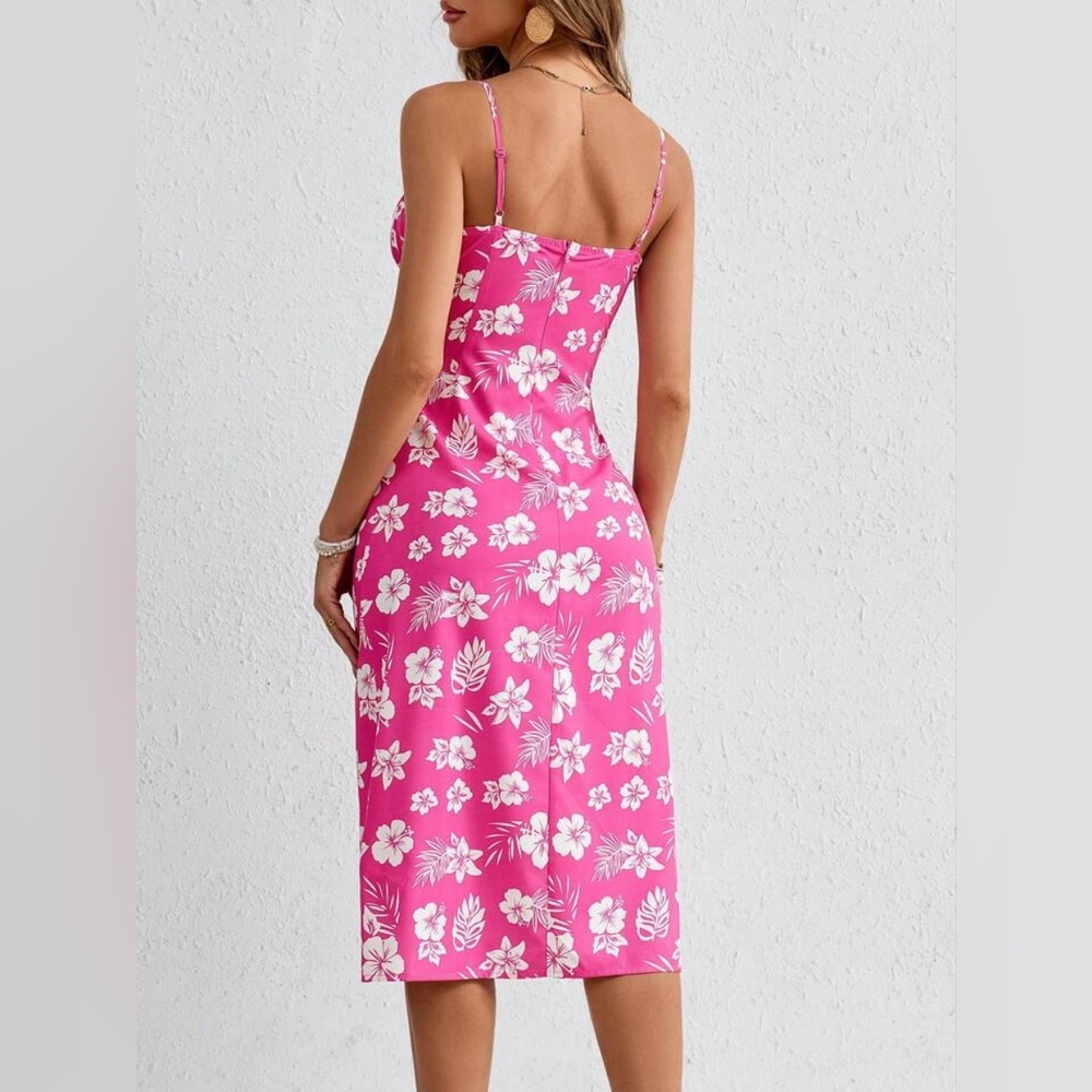 DONATED ❌Jessica Simpson Pink Floral Dress Size M
